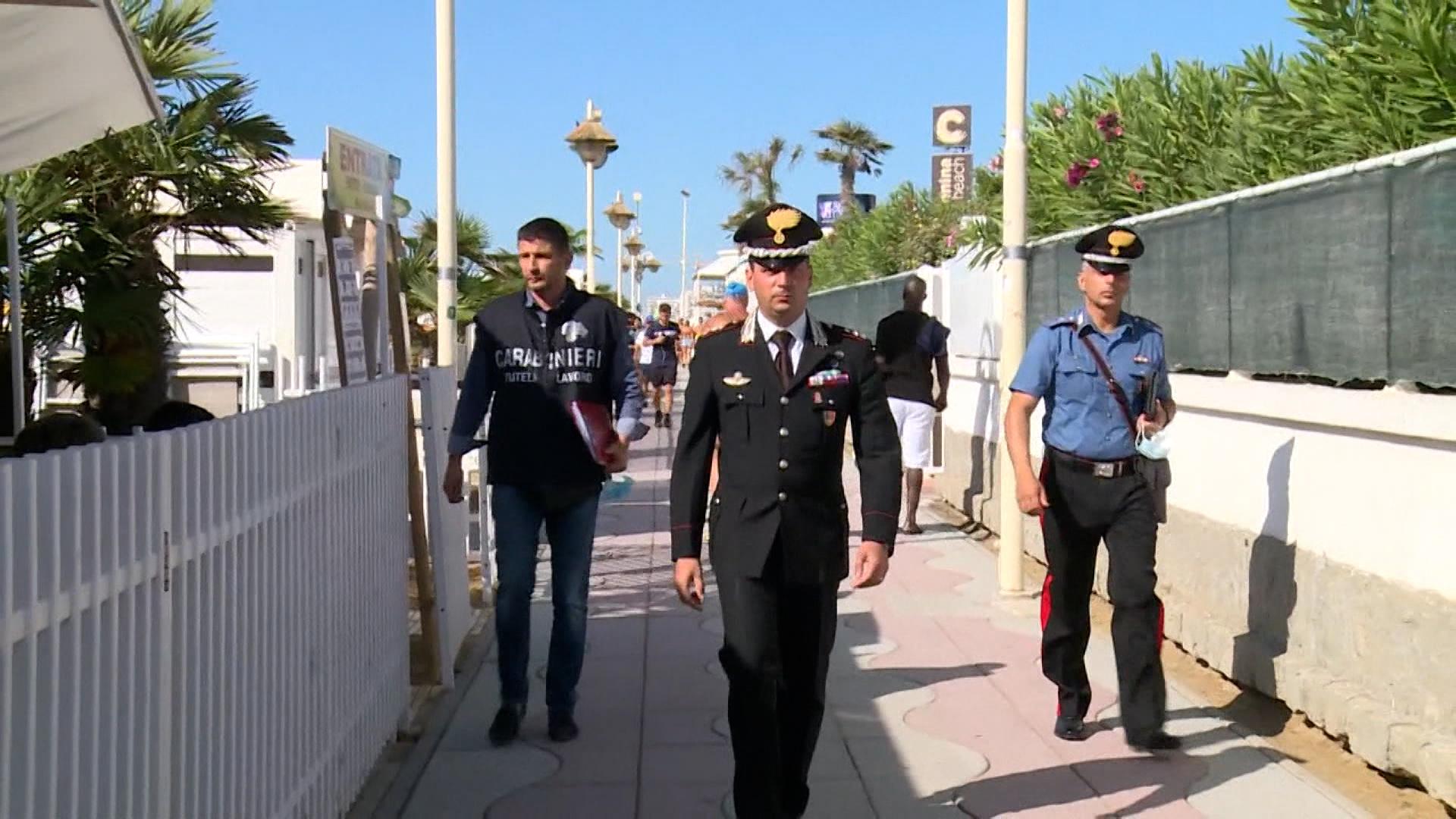 Carabinieri am Strand