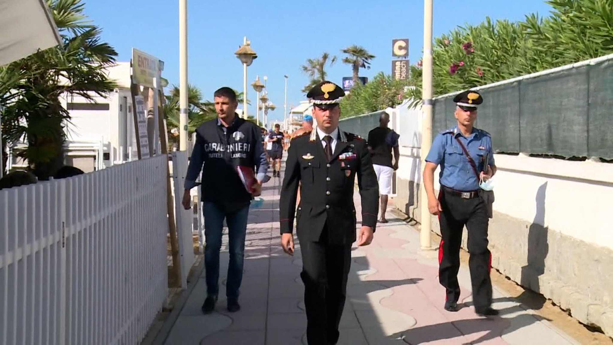 Carabinieri am Strand