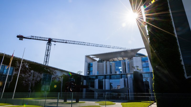 Das Bundeskanzleramt. | Bild: dpa-Bildfunk/Christoph Soeder Das Bundeskanzleramt.