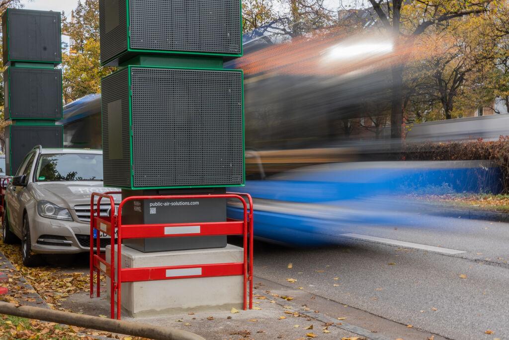 Luftfilter am Mittleren Ring in München (Archivbild)