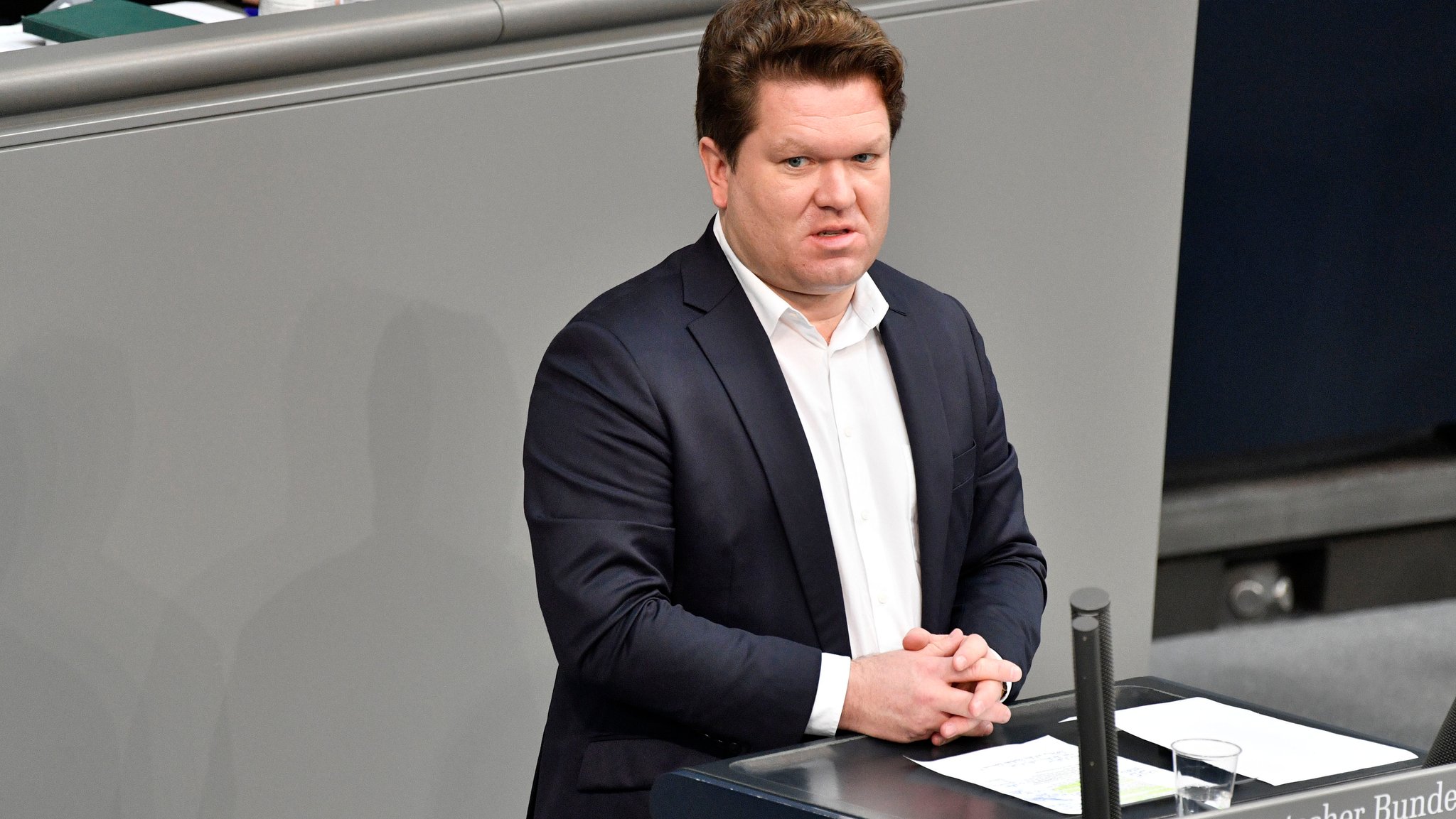 Der damalige SPD-Bundestagsabgeordnete Florian Post aus München spricht am 26.03.21 im Deutschen Bundestag.