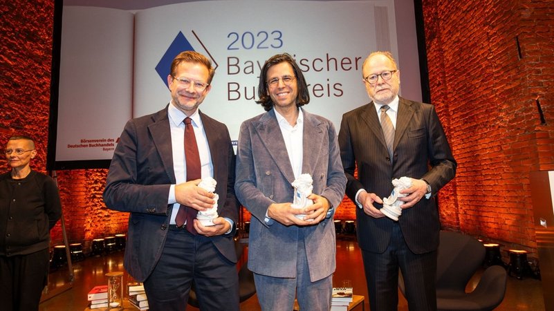 Die Preisträger (von links nach rechts): Florian Illies, Deniz Utlu, Jan Philipp Reemtsma