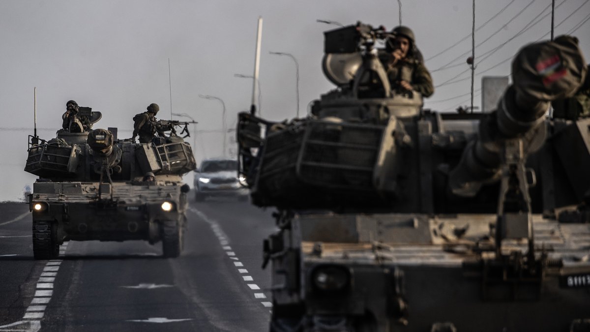 Israelische Militärfahrzeuge