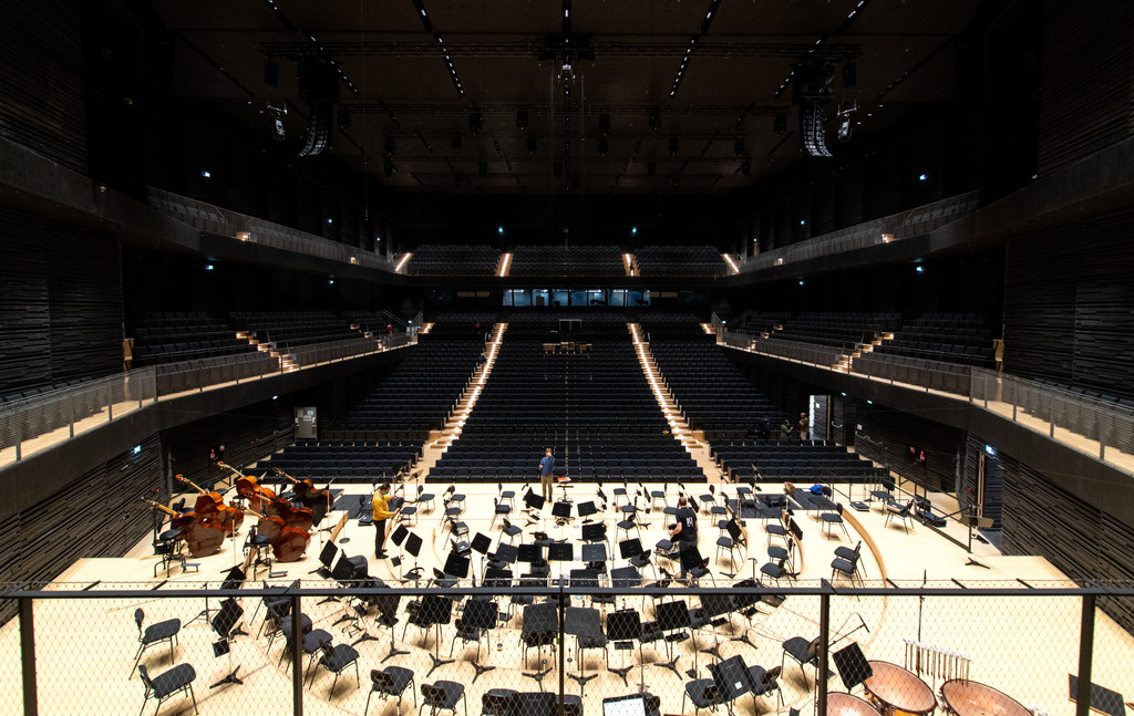 Der Konzertsaal der neuen Isarphilharmonie München. 