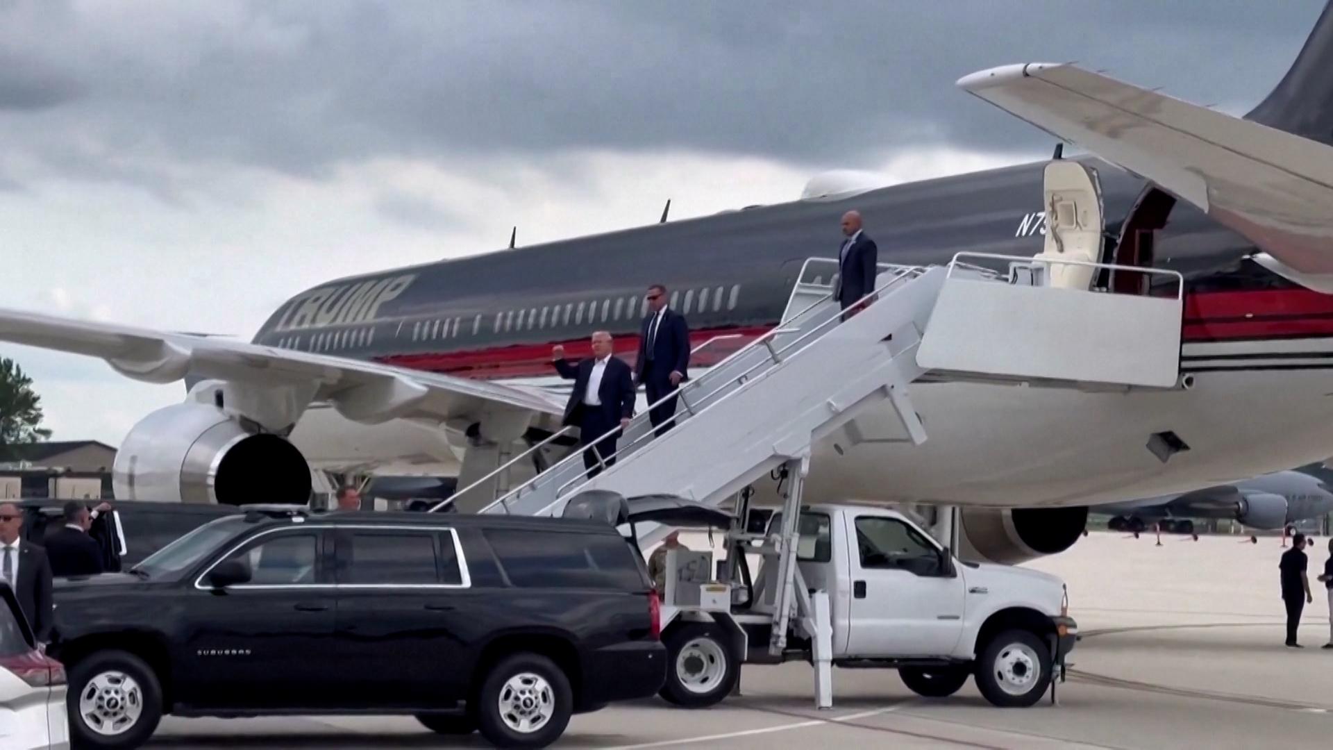 Trump in Milwaukee eingetroffen