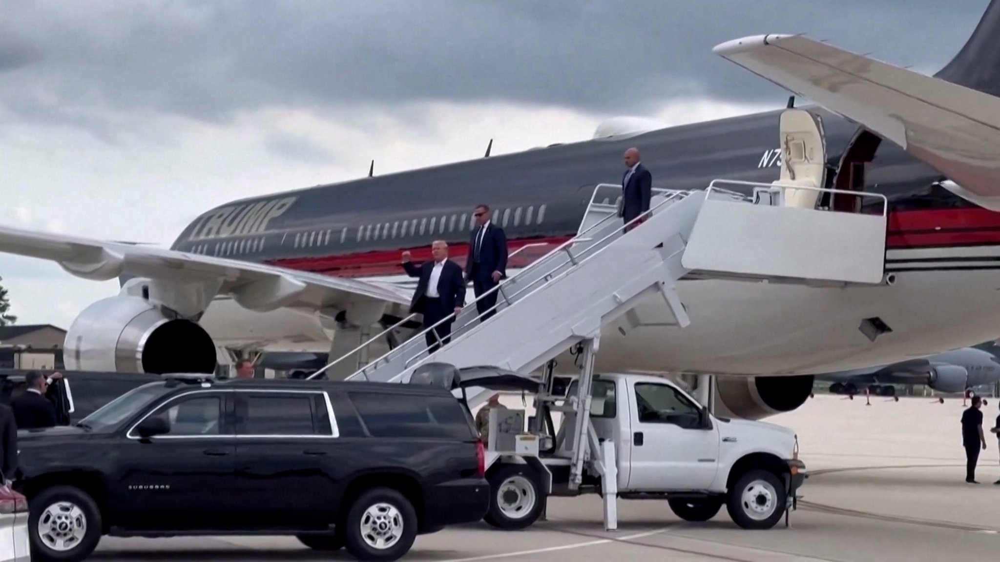 Trump in Milwaukee eingetroffen