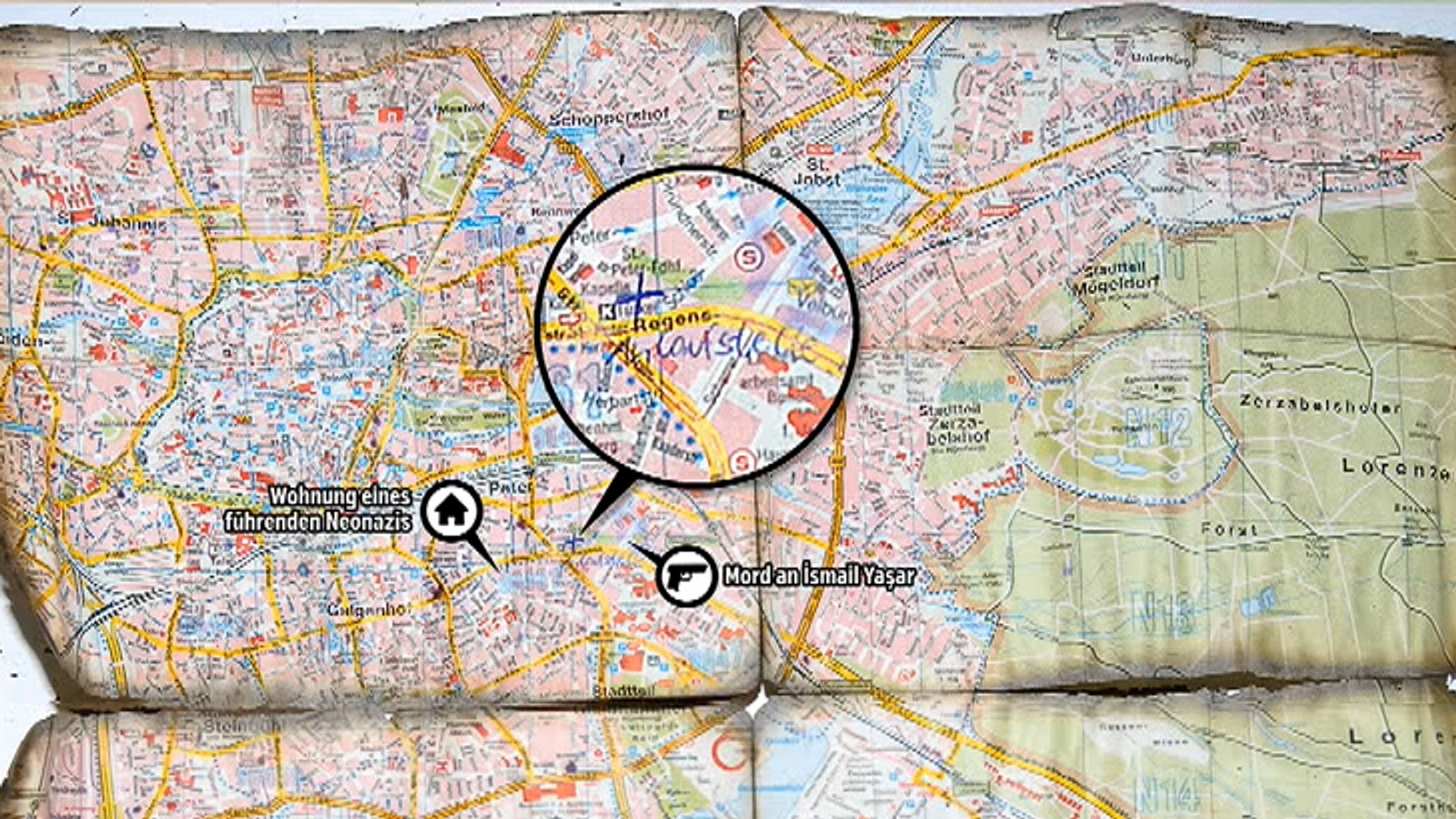 Nürnberger Stadtplan des NSU.