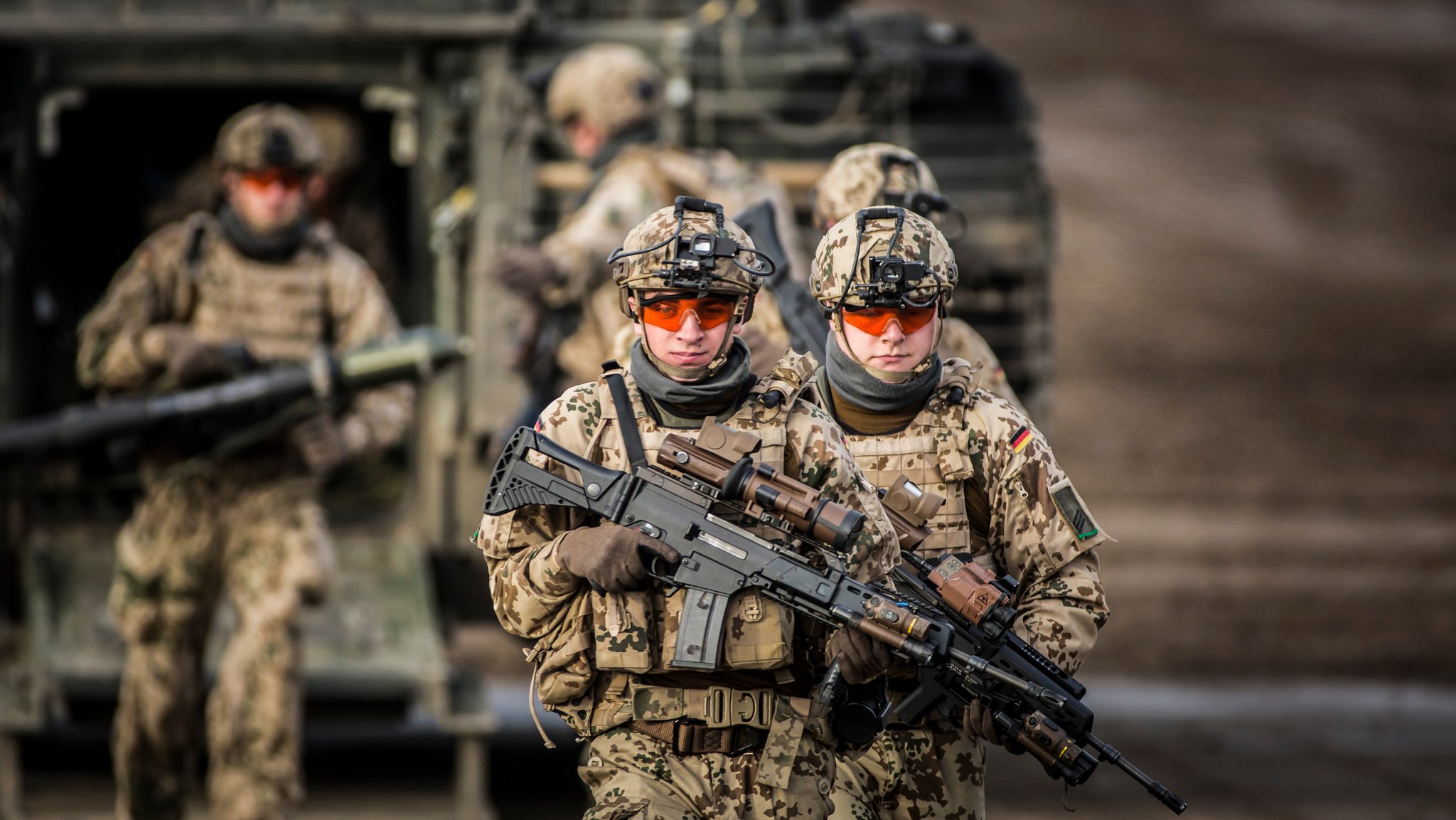 Soldaten mit Ausstattung