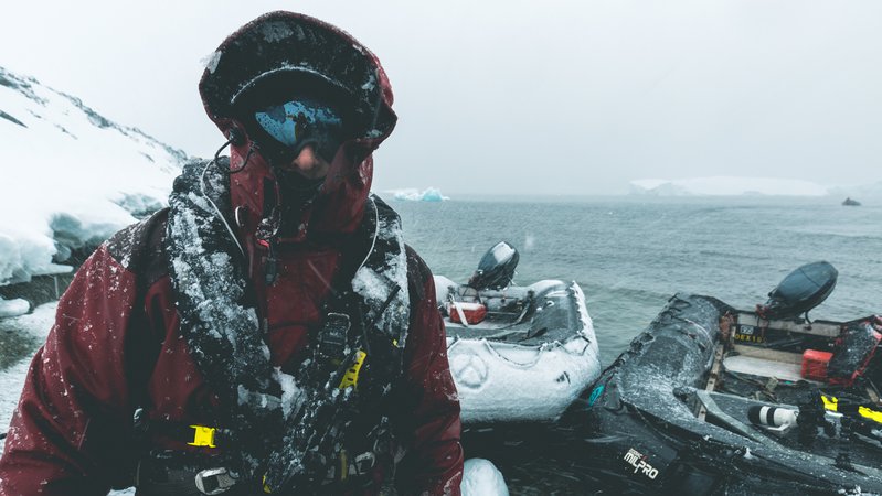 Filmszene aus "Projekt: Antarktis"