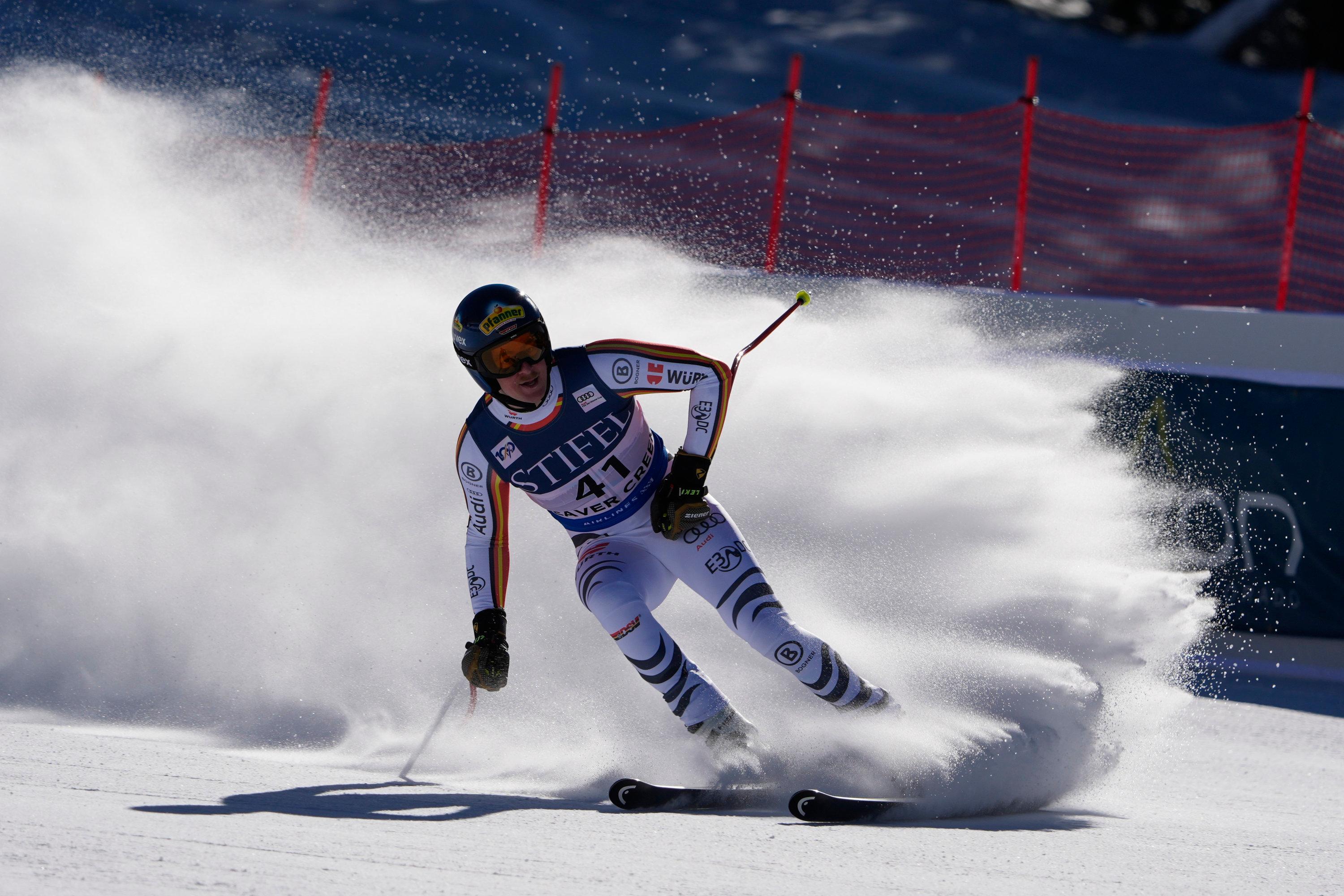 06.12.2024, USA, Beaver Creek: Ski alpin, Welt Cup, Abfahrt, Herren: Der deutsche Simon Jocher in Aktion. 