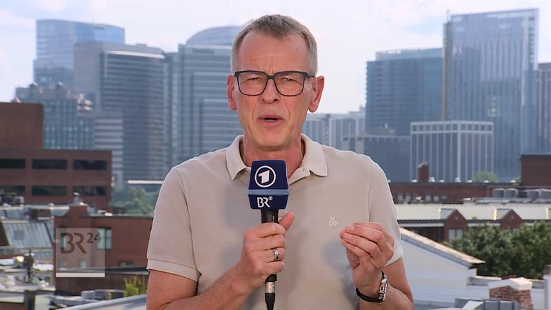 ARD-Korrespondent Ralf Borchard zu Tim Walz als Vizekandidat | Bild: Bayerischer Rundfunk 2024 ARD-Korrespondent Ralf Borchard zu Tim Walz als Vizekandidat