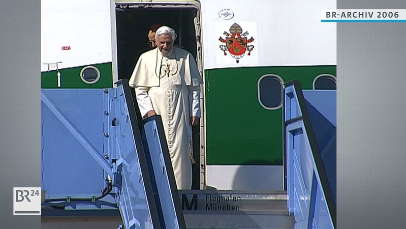 Ankunft Benedikts XVI. bei seinem Bayernbesuch 2006
