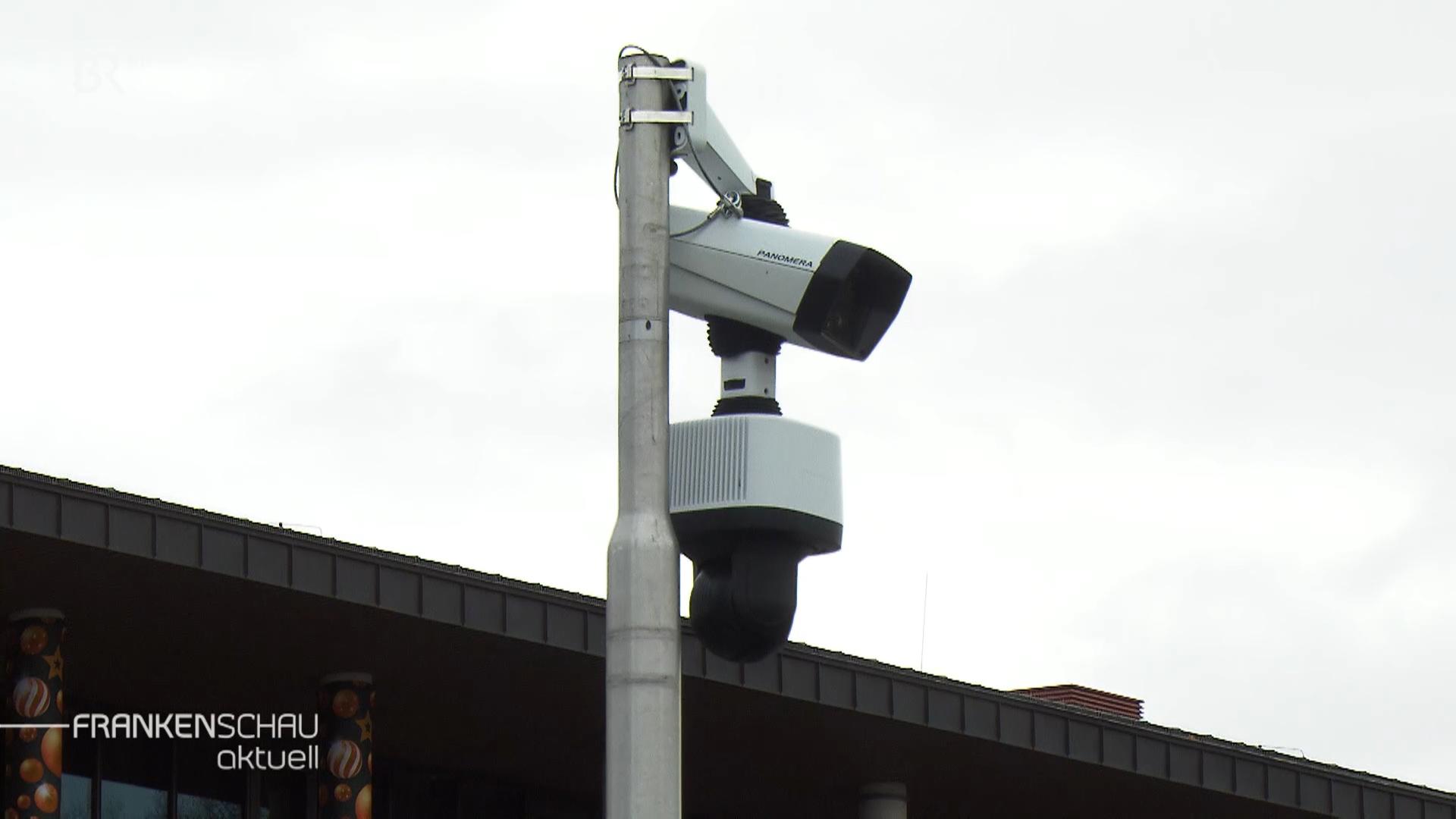 Videoüberwachungskamera in Würzburg.