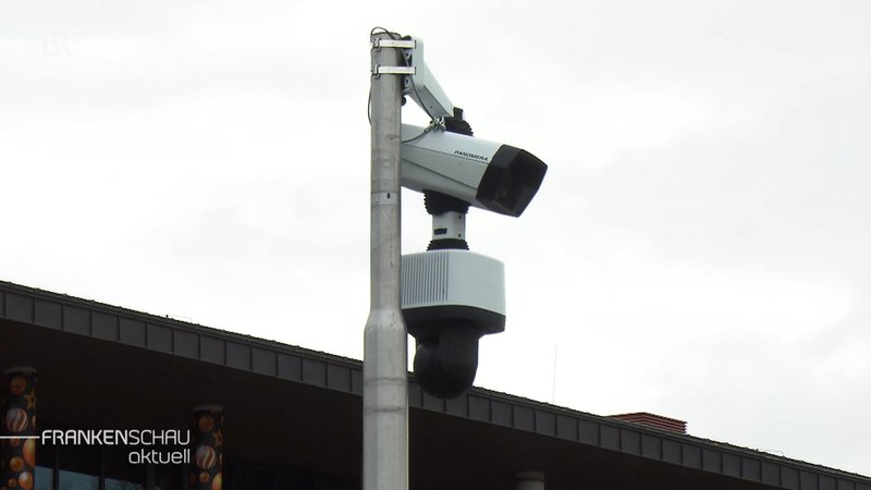 Videoüberwachungskamera in Würzburg.
