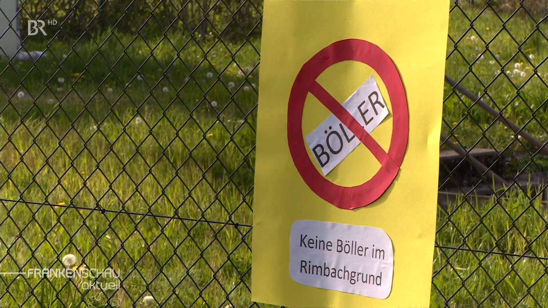 Plakat gegen Böller.