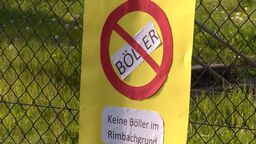 Plakat gegen Böller. | Bild:BR
