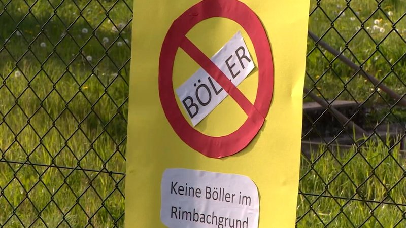 Plakat gegen Böller.