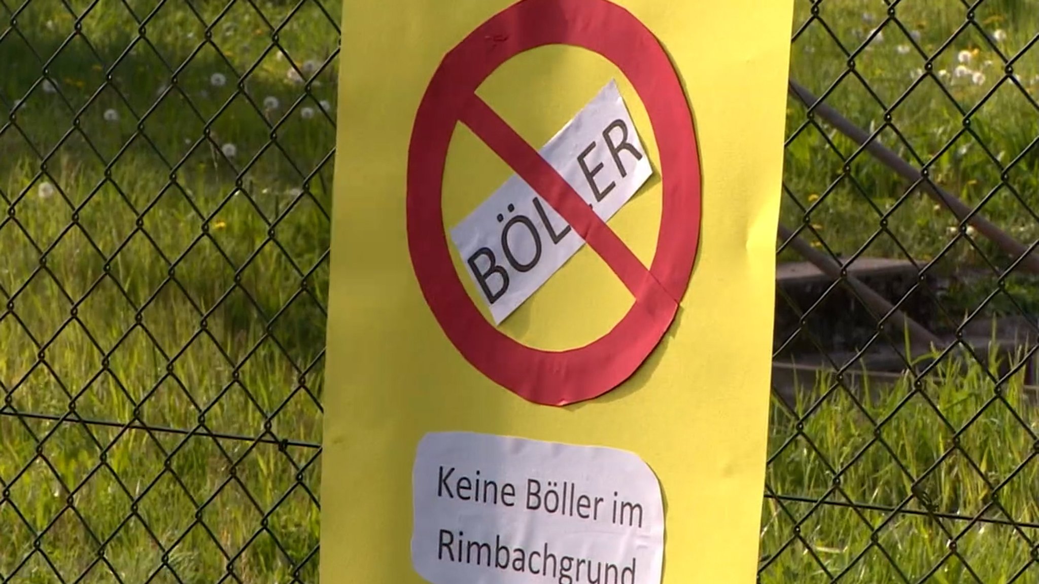 Plakat gegen Böller.