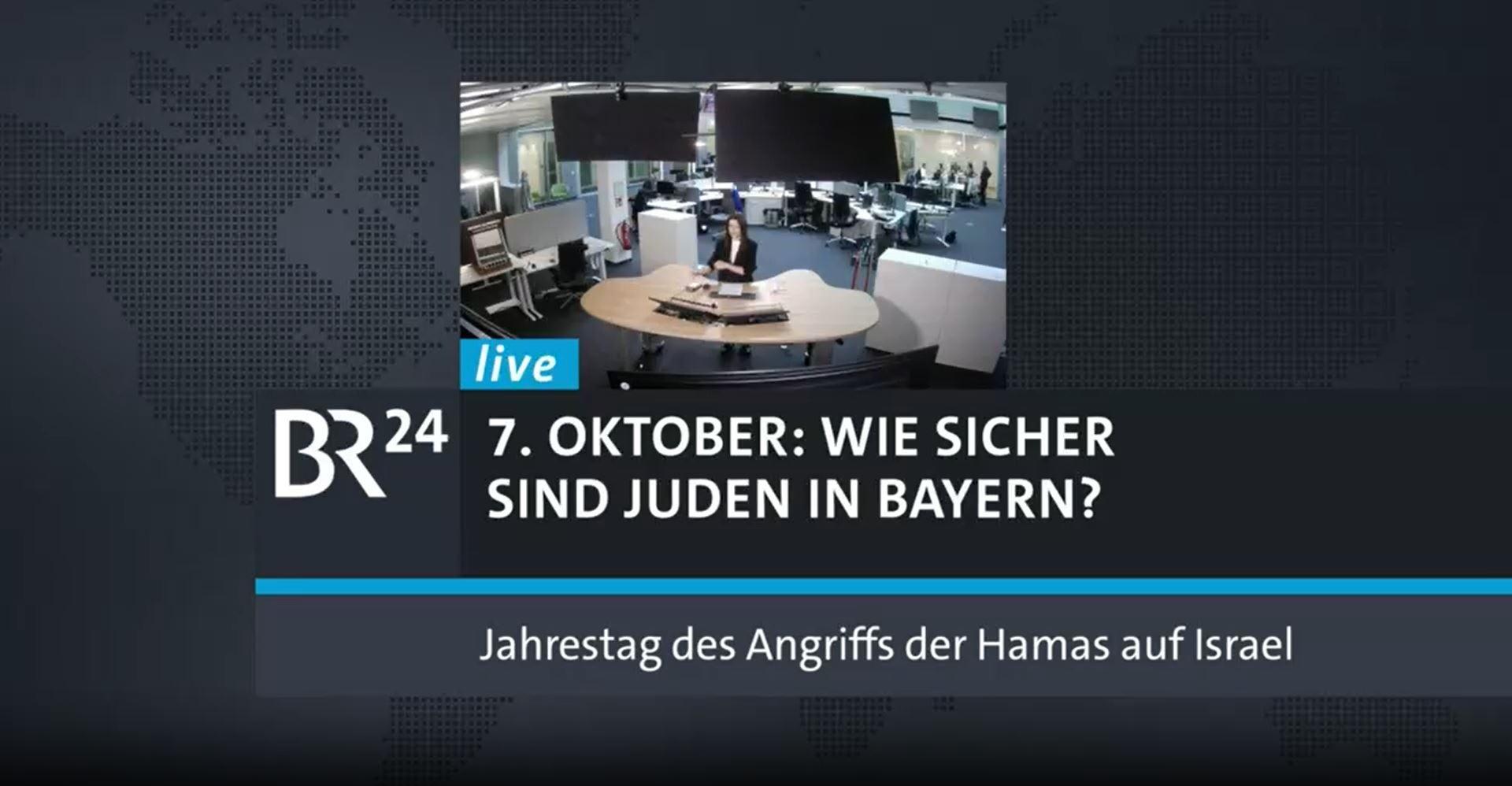 BR24live – wie sicher sind Juden in Bayern seit dem 7. Oktober?