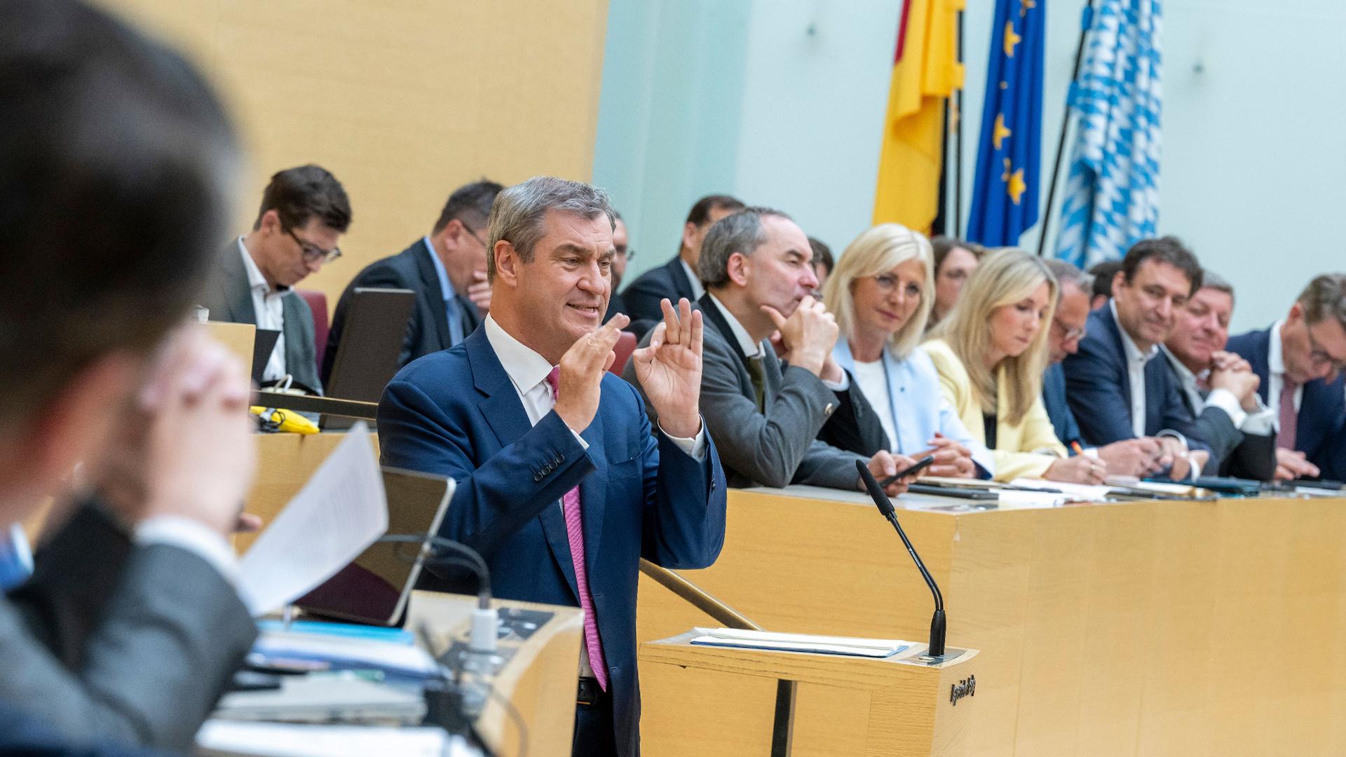 Regierungserklärung - Söder verspricht neuen Stil
