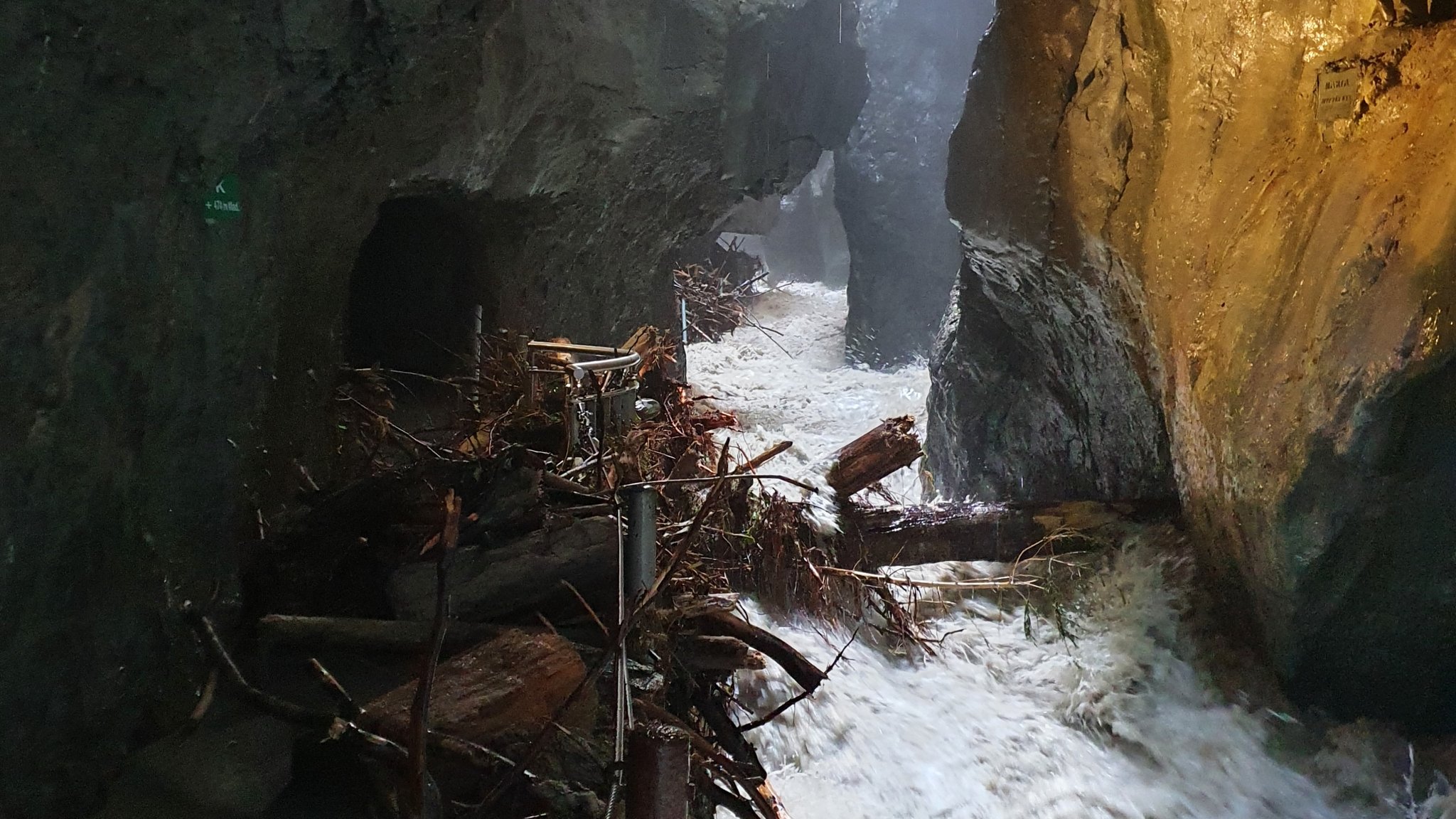 Partnachklamm nach Hochwasser