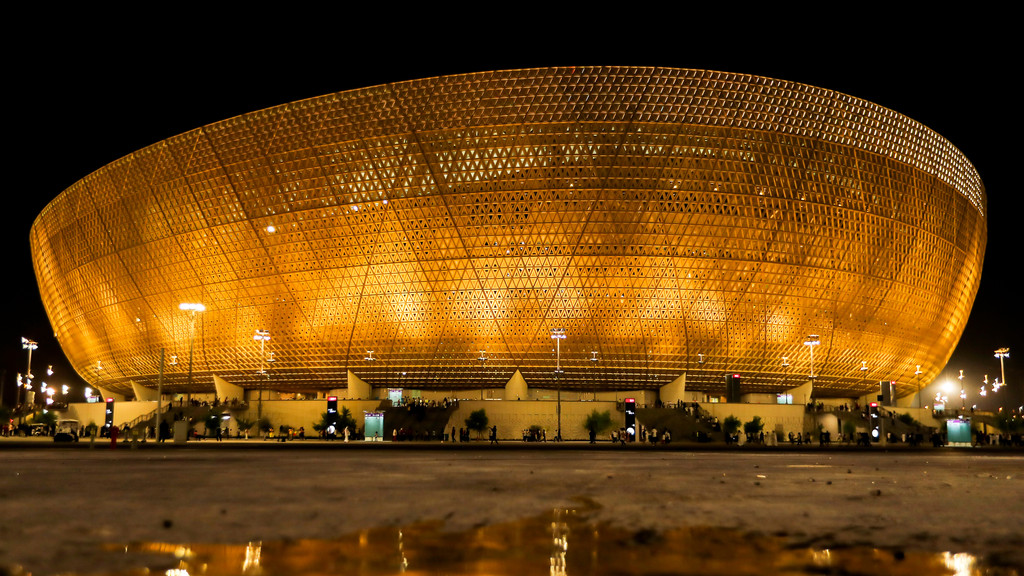 Das Lusail Iconic Stadium in Katar