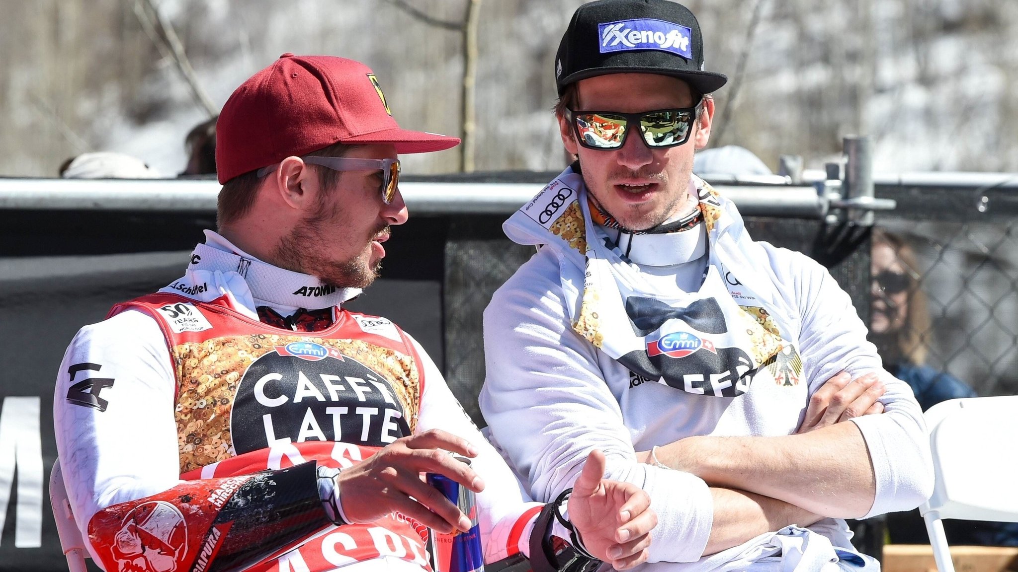 Marcel Hirscher (l.) und Felix Neureuther