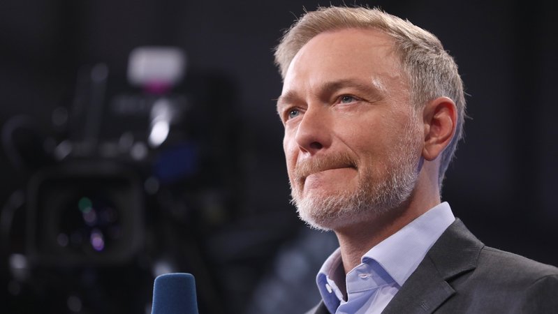 Archivbild: Christian Lindner in einem ARD-Interview | Bild: picture alliance / dts-Agentur | - Archivbild: Christian Lindner in einem ARD-Interview
