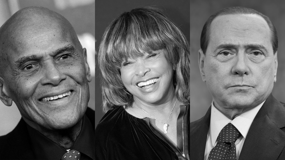 Harry Belafonte, Tina Turner, Silvio Berlusconi