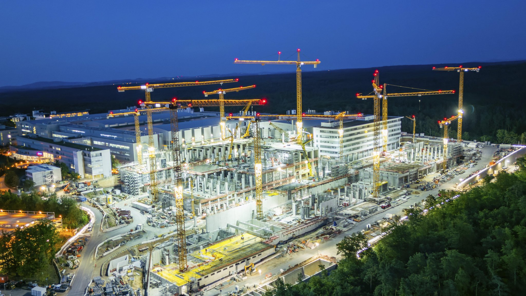 Baustelle Neues Infineon Halbleiterwerk in Dresden