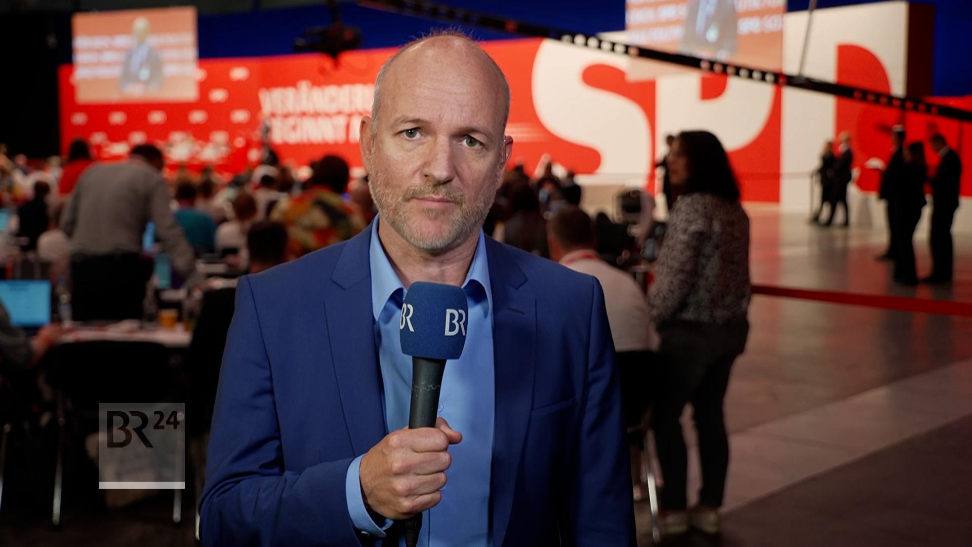BR-Reporter Jan Zimmermann zu SPD-Parteitag