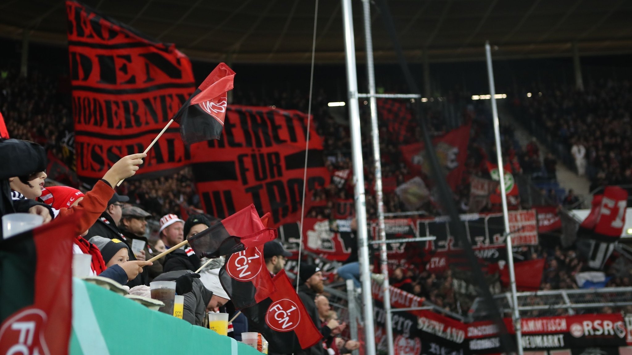 Nürnberger Fans in Hoffenheim