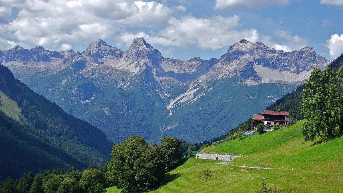 Die Hornbachkette, in den Allgäuer Alpen, Österreich und Tirol