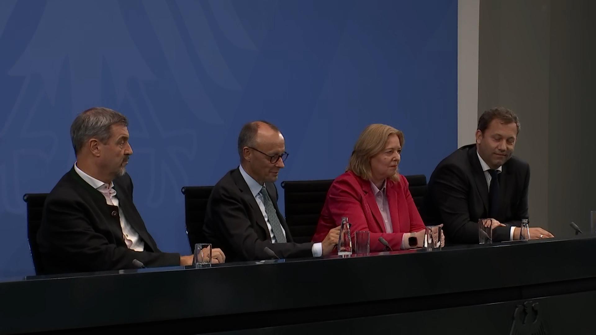 Treffen im Kanzleramt: Beim Koalitionsausschuss blieben die Spitzenpolitiker im Zeitplan – doch es gab Diskussionsbedarf bei strittigen Punkten.