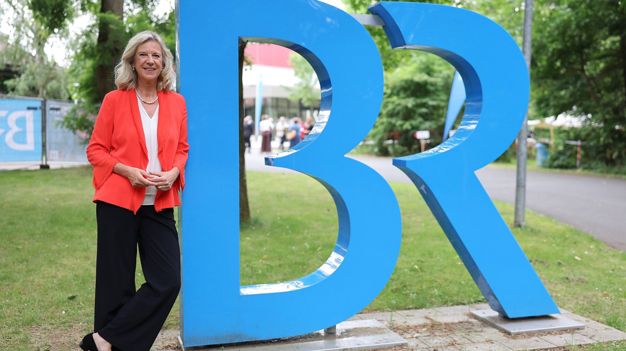 Intendantin Katja Wildermuth, steht beim Regionalempfang Franken