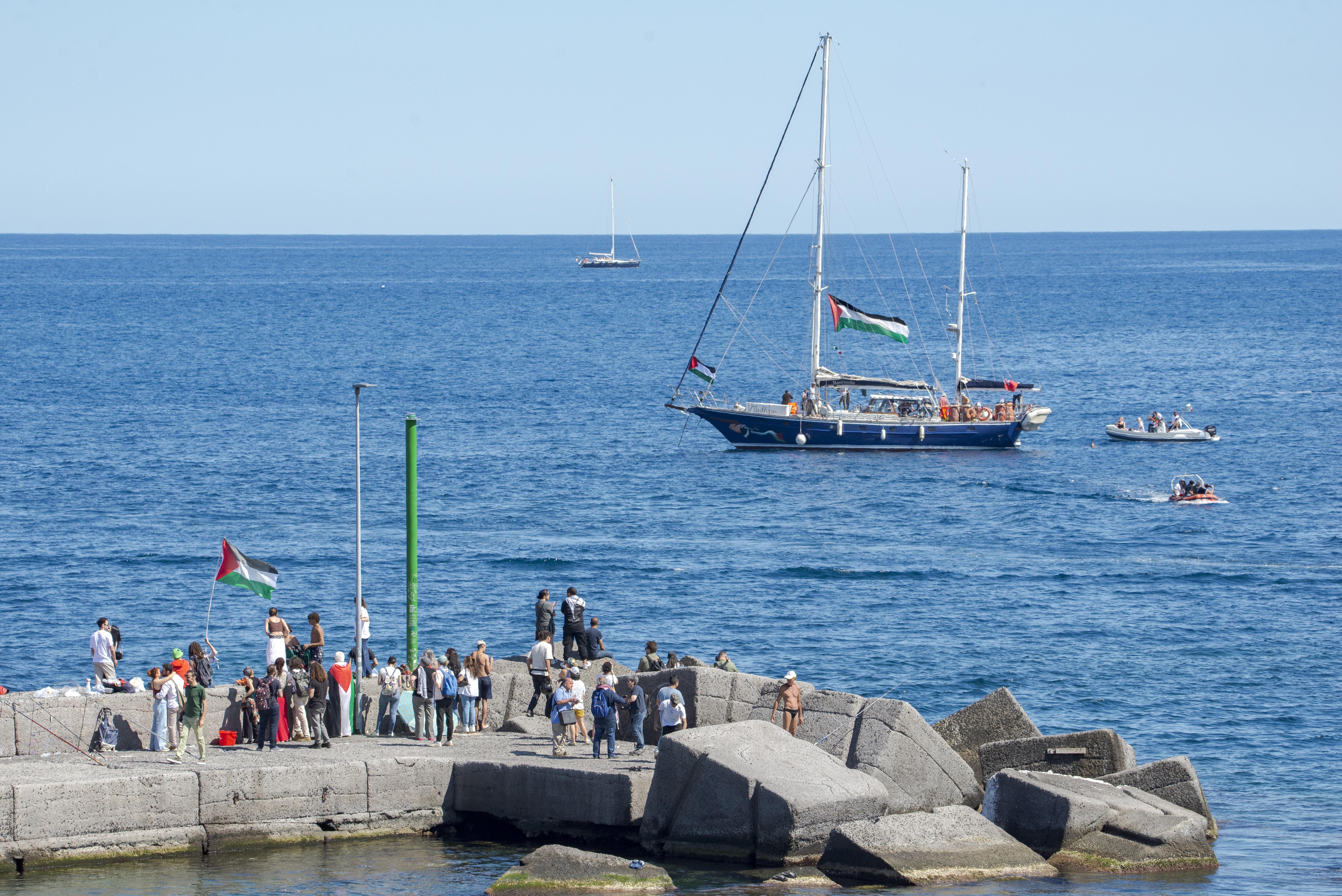 1.6.2025: Ablegen der "Madleen" in Italien