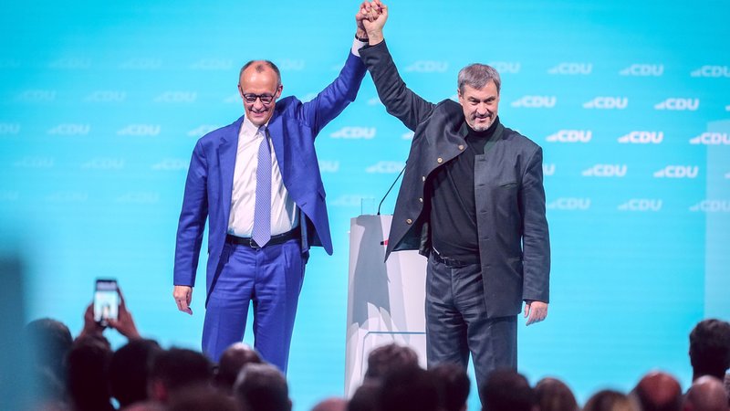 Friedrich Merz und Markus Söder | Bild: picture alliance/dpa | Kay Nietfeld Friedrich Merz und Markus Söder