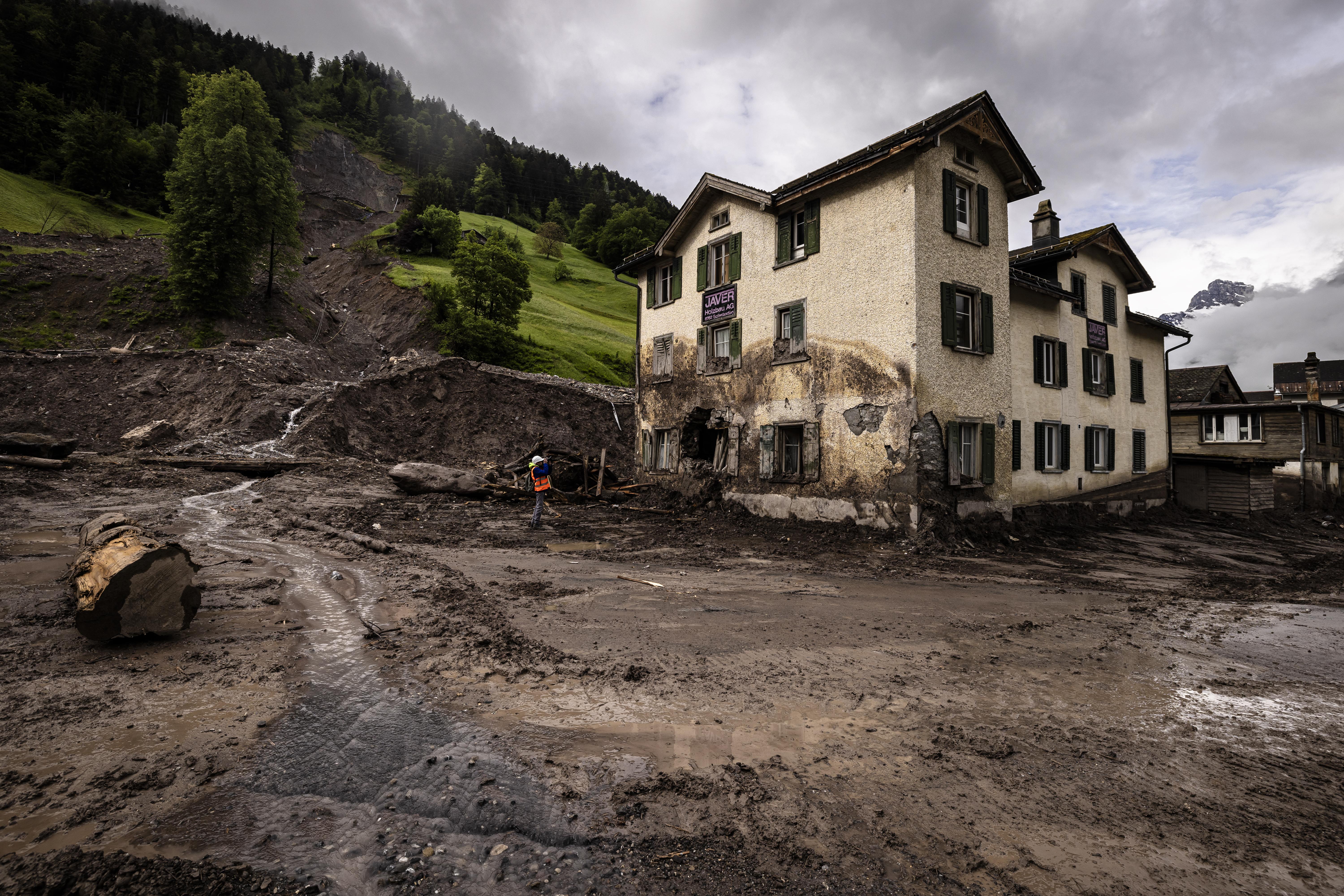 Erdrutsch in der Schweiz