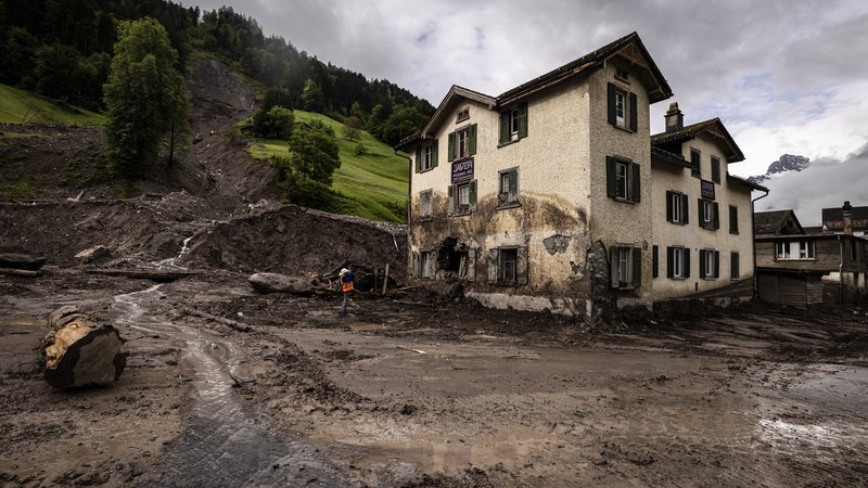 Erdrutsch in der Schweiz