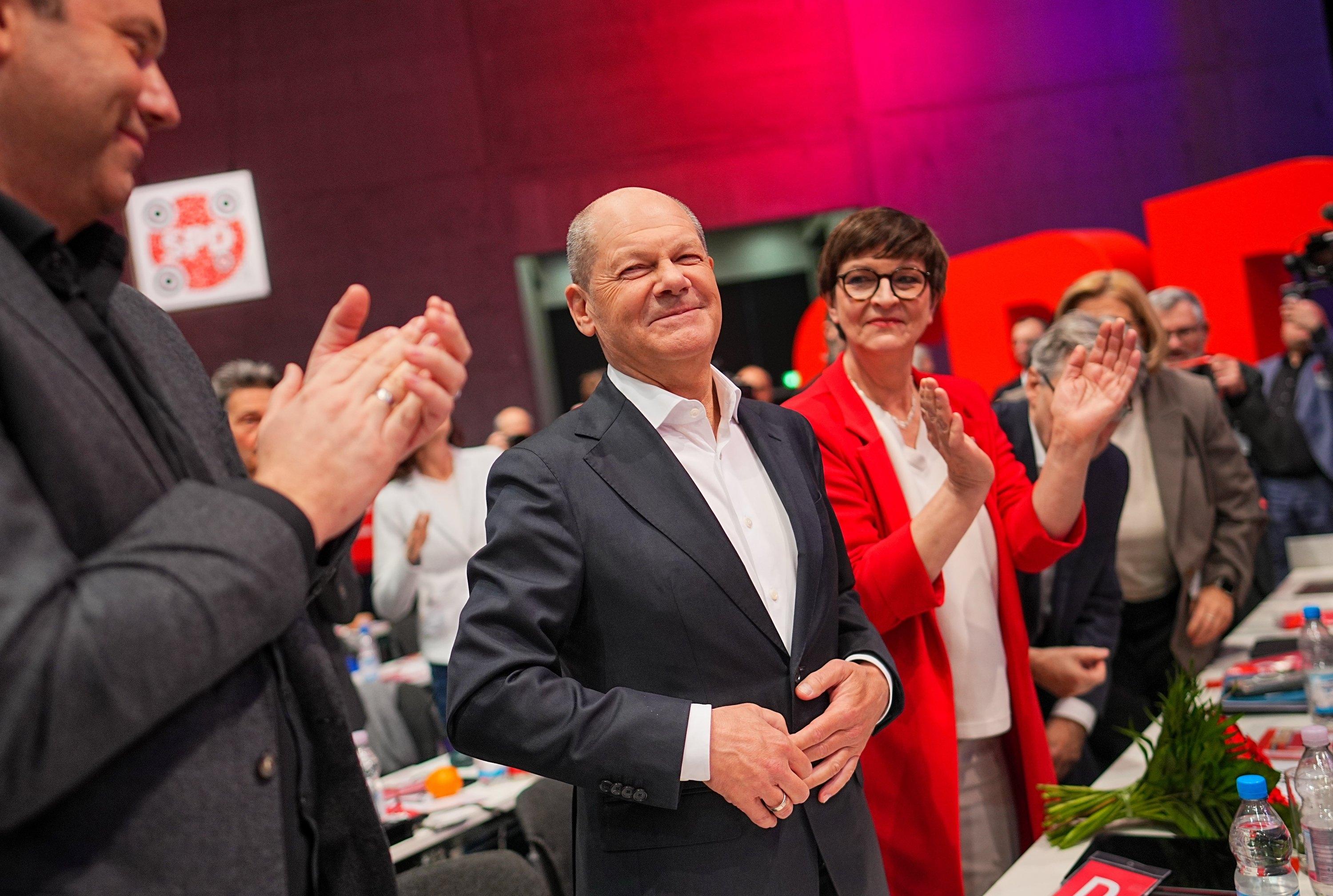 Die Sozialdemokraten schicken Olaf Scholz erneut als Kanzlerkandidat in die Bundestagswahl am 23. Februar. 