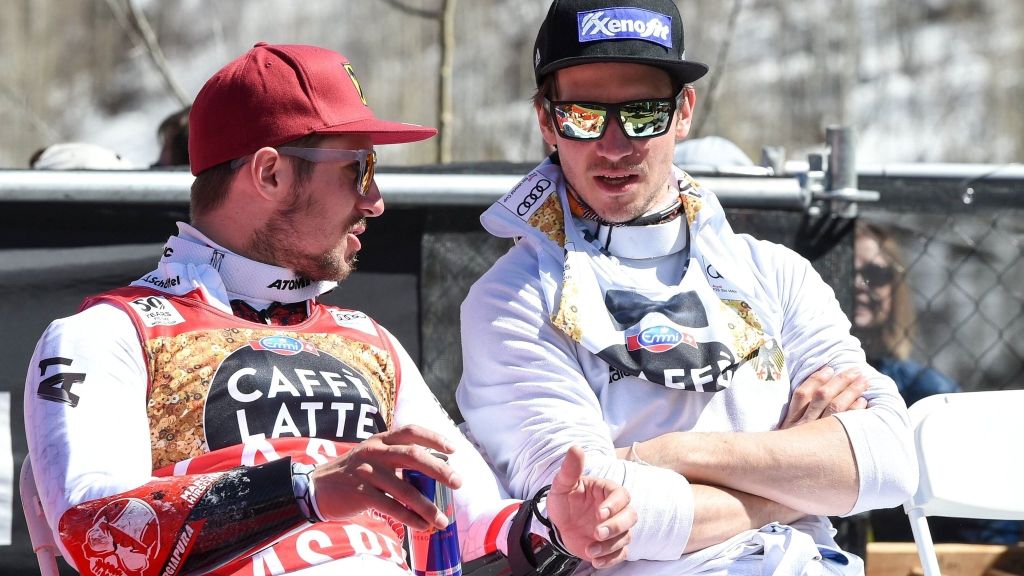 Marcel Hirscher (l.) und Felix Neureuther