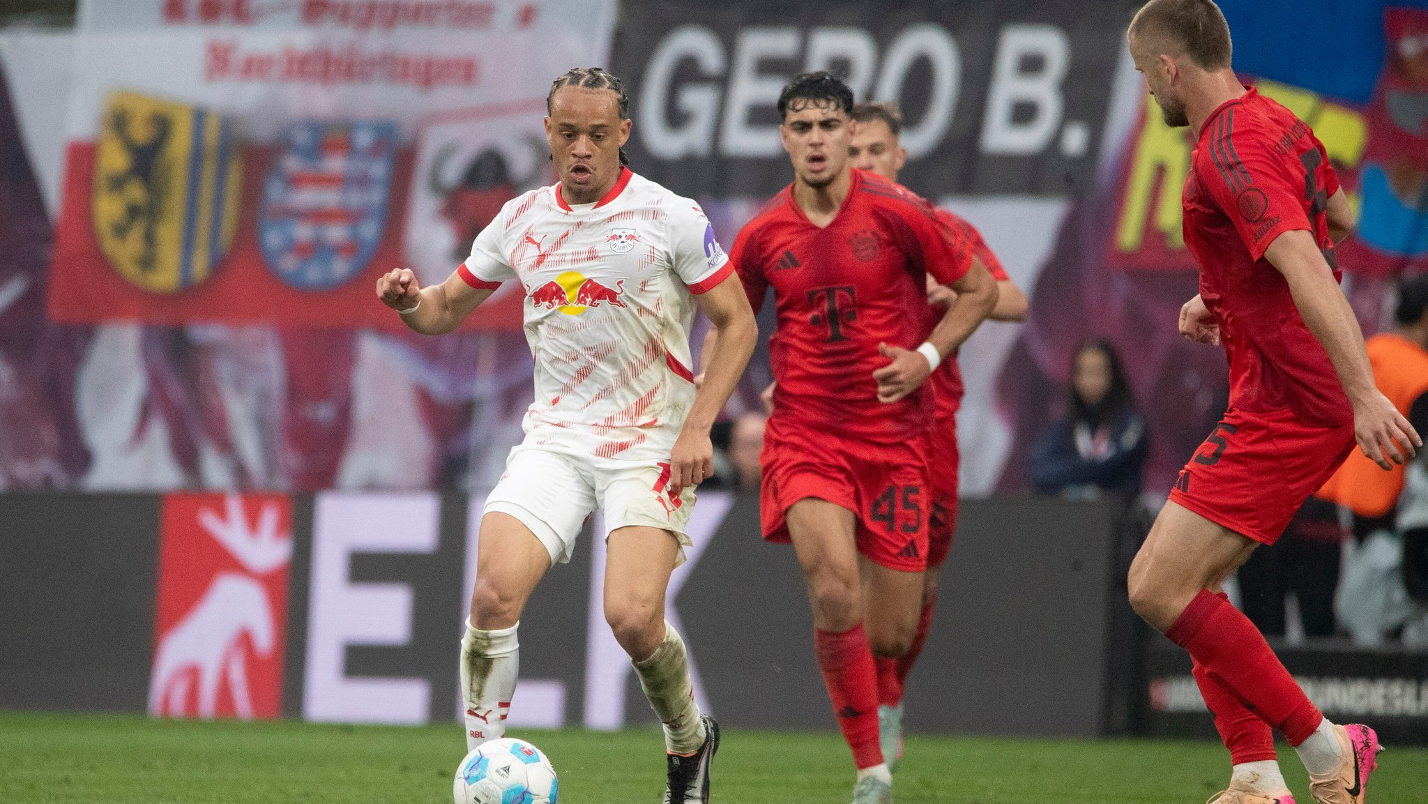 Spielszene RB Leipzig - Bayern München 