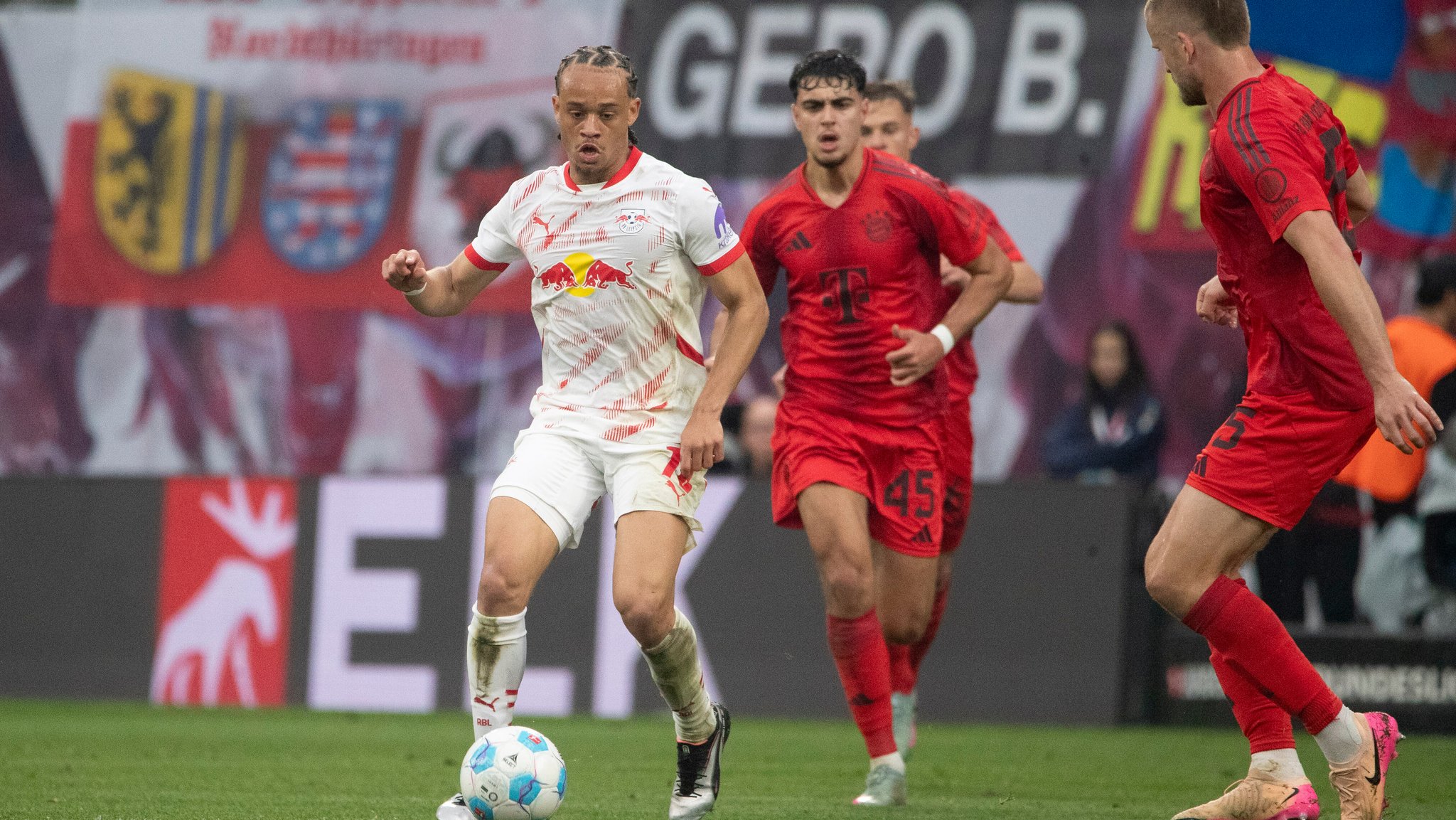 Spielszene RB Leipzig - Bayern München 
