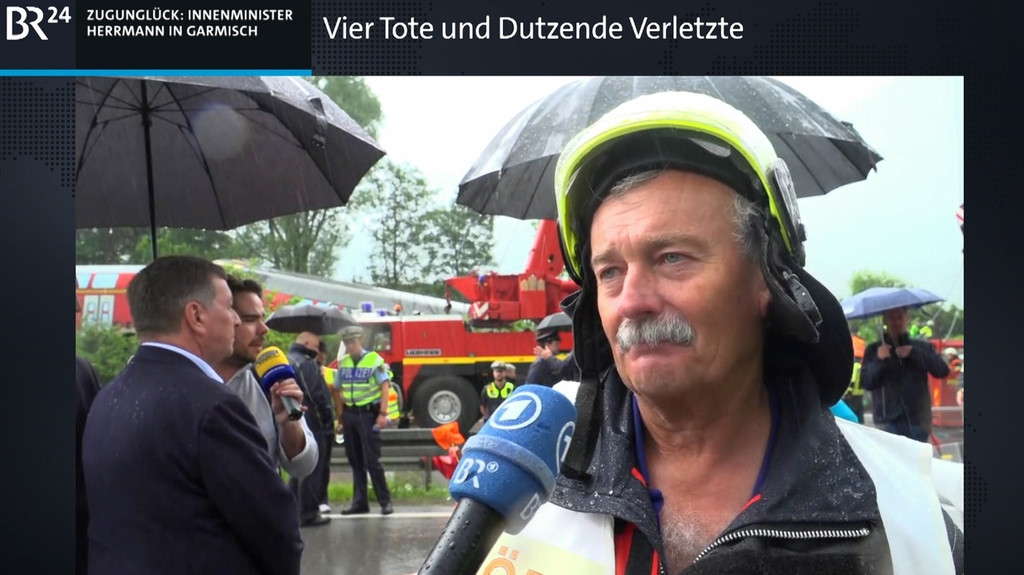 Feuerwehr-Einsatzleiter äußert sich nach Zugunglück bei Garmisch-Partenkirchen