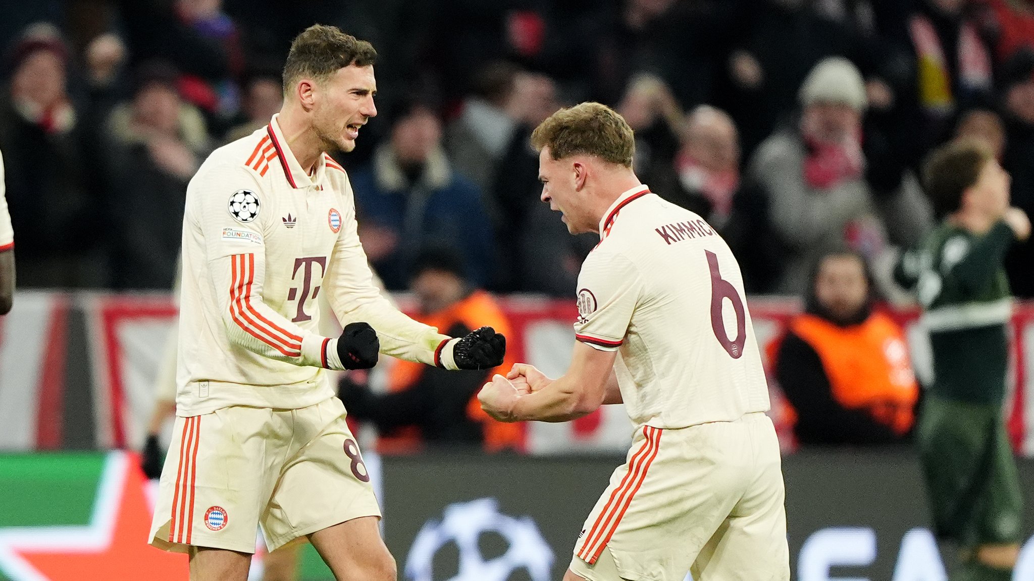 Leon Goretzka (l.) und Joshua Kimmich beim FC Bayern