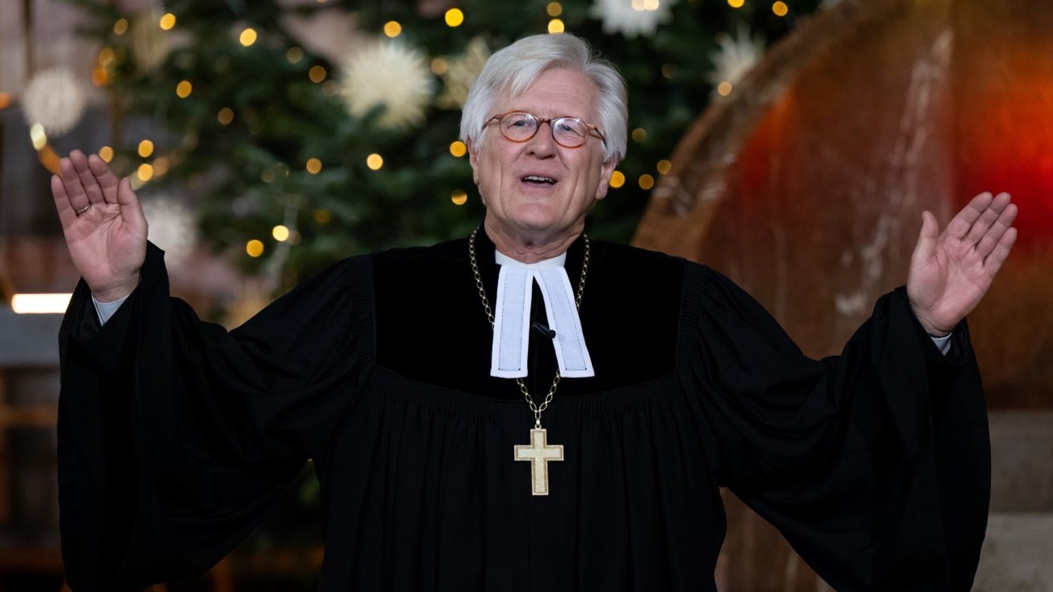 Heinrich Bedford-Strohm, Landesbischof der Evangelisch-Lutherischen Kirche in Bayern, während eines Gottesdienstes (Archiv)