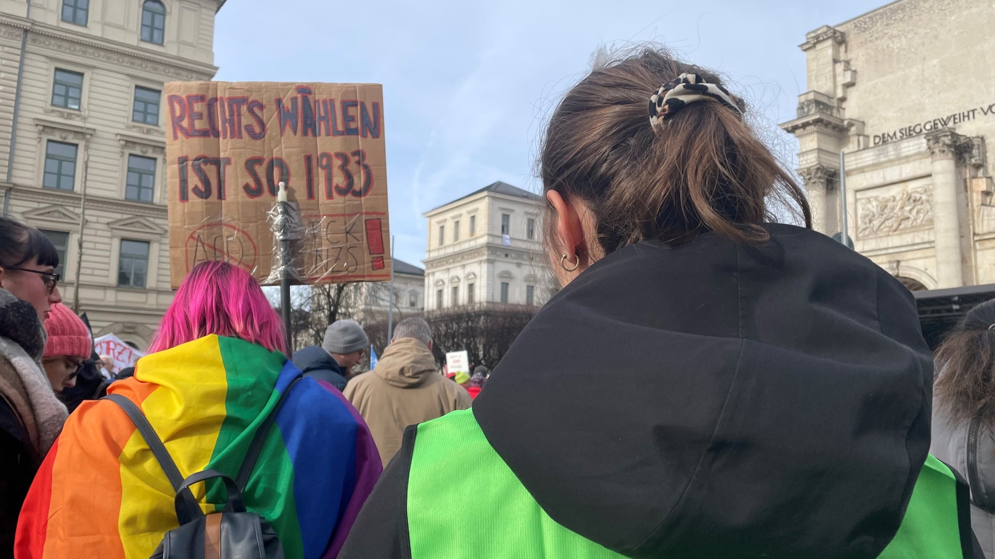 Demonstration in München