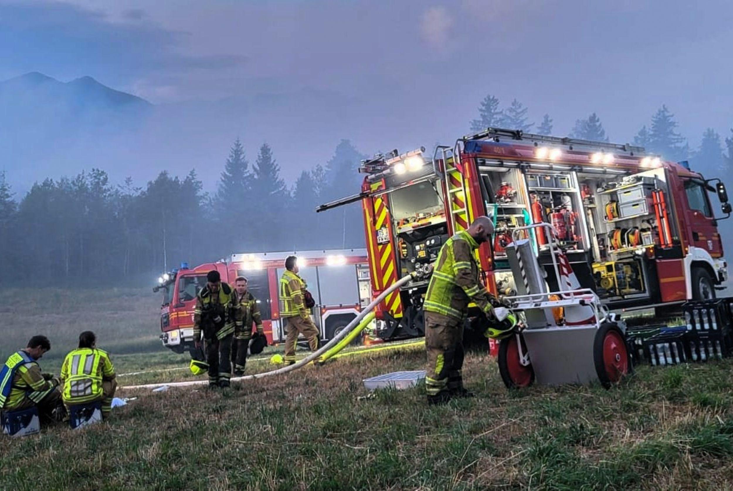 Waldbrand am Chiemsee: A8 wieder frei befahrbar