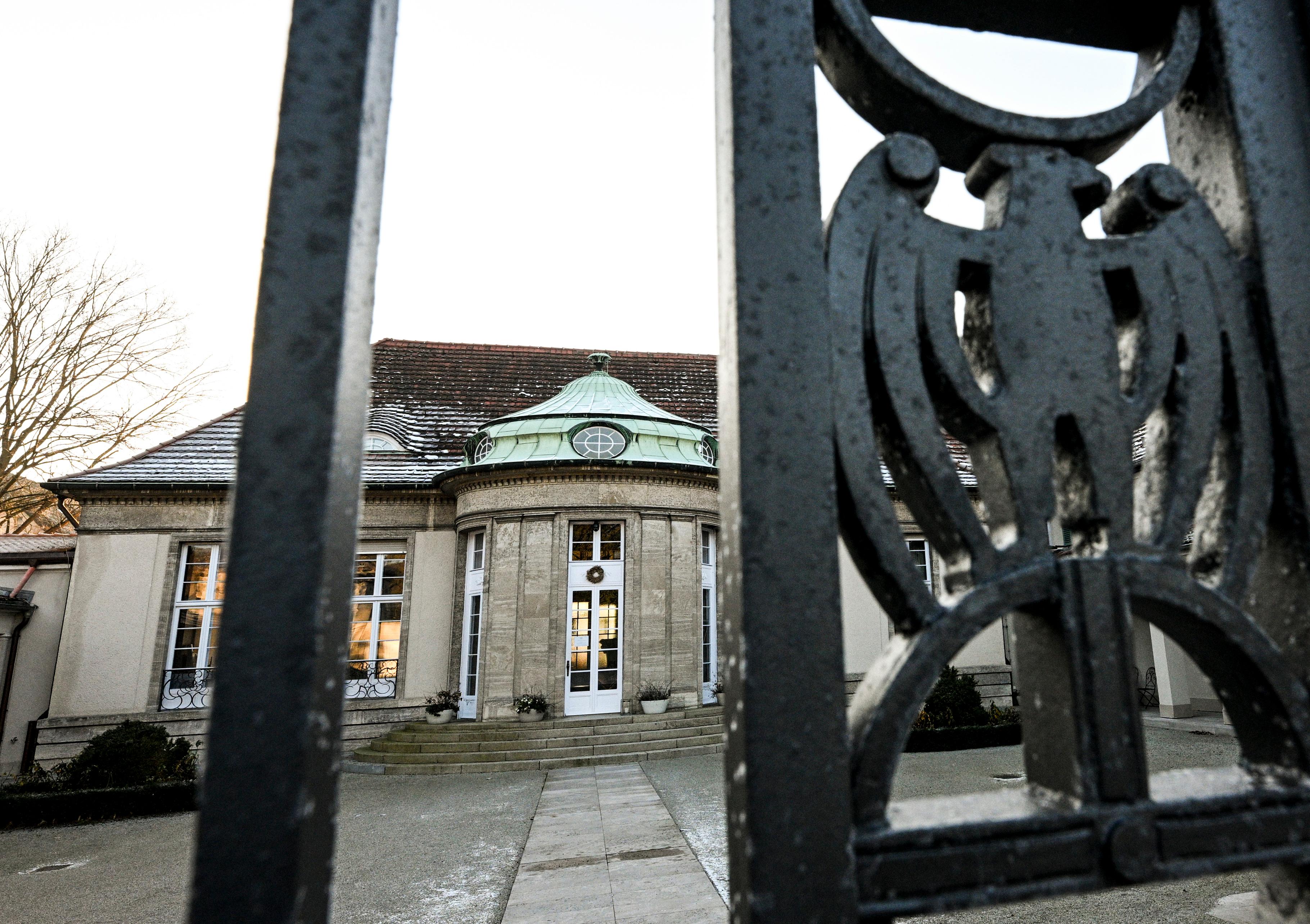 Blick auf ein Gästehaus in Potsdam, in dem AfD-Politiker an einem Treffen teilgenommen haben sollen.