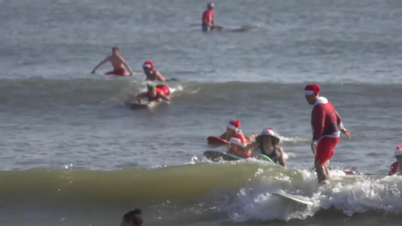 Surfing Santas in Cocoa Beach BR24